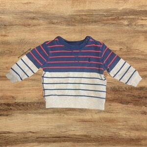 Ralph Lauren Blue and Red Striped Sweater 6M